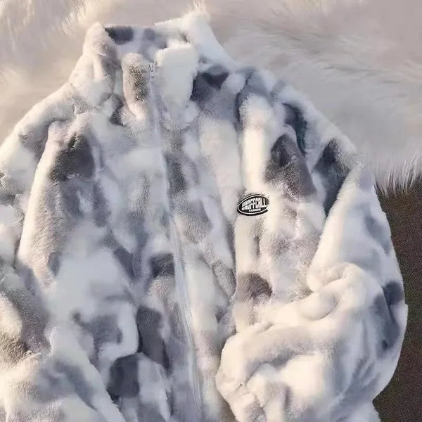 Cozy Tie Dye Fleece Jacket
