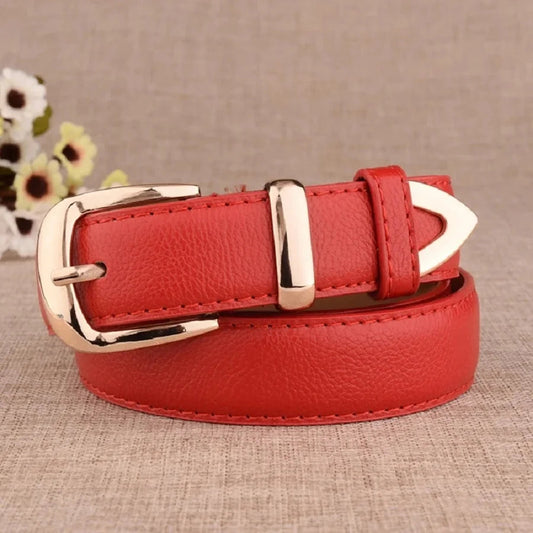 Elegant Women's White Belt