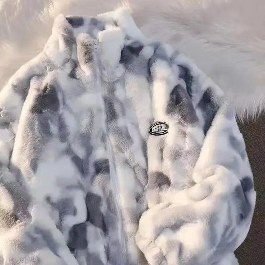 Cozy Tie Dye Fleece Jacket